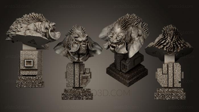 Busts of heroes and monsters (BUSTH_0444) 3D model for CNC machine